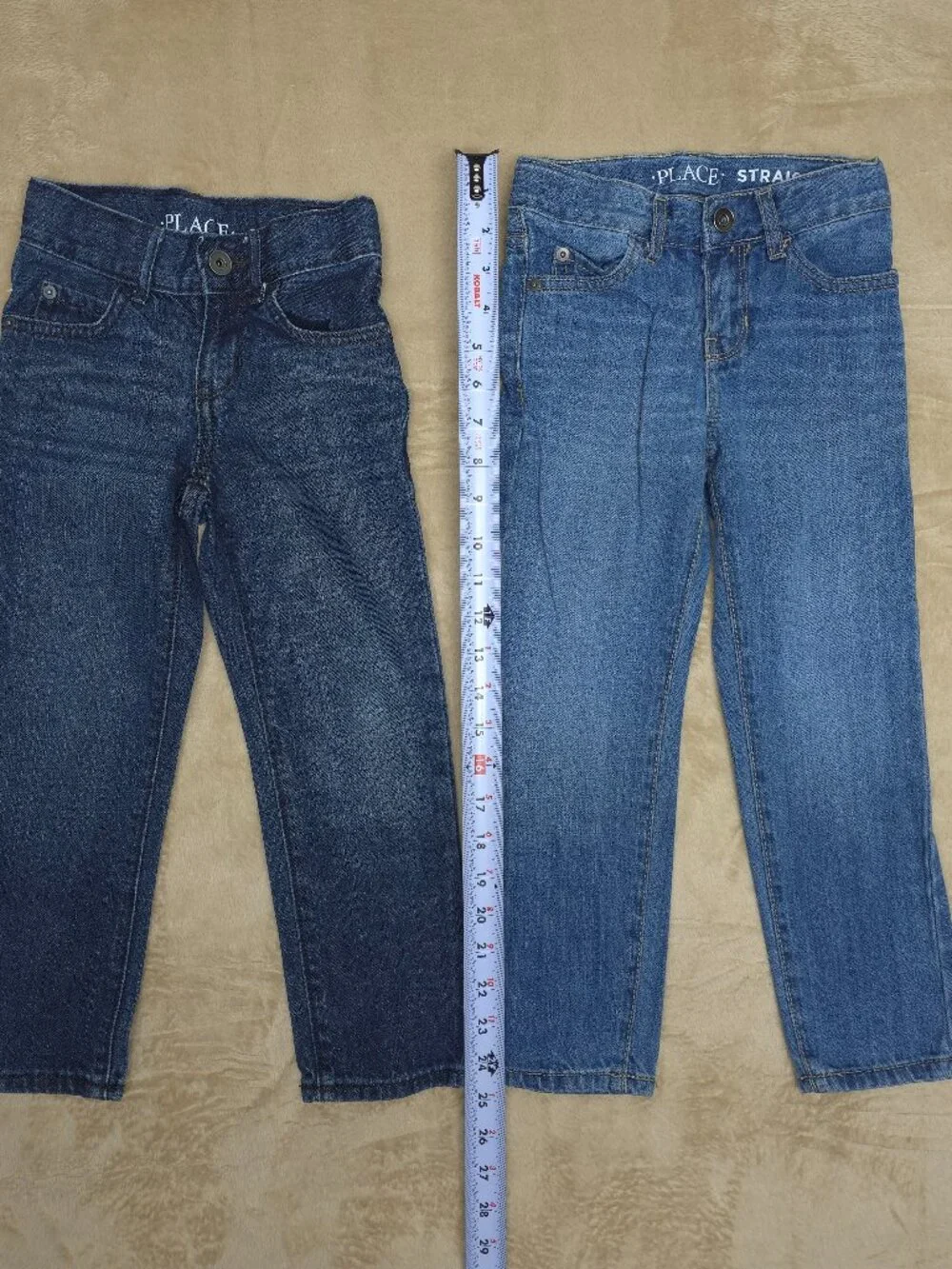 The Children Place Straight Jeans Size 5S Lot of 2 Blue Denim Boys 100% Cotton